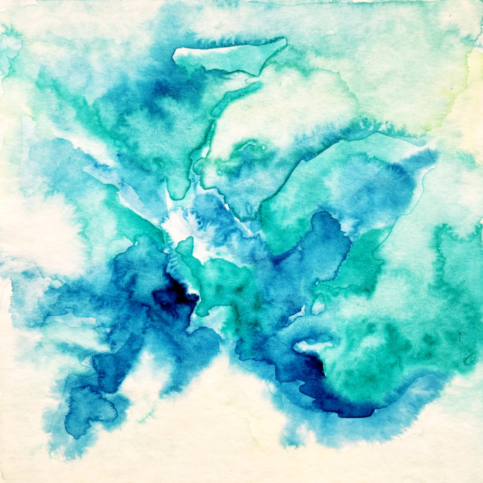 „Farbstudie 1“ 2019 | Größe: 25 x 25 cm | Technik: Aquarell auf Papier „Farbstudie 1“ 2019 | Größe: 25 x 25 cm | Technik: Aquarell auf Papier