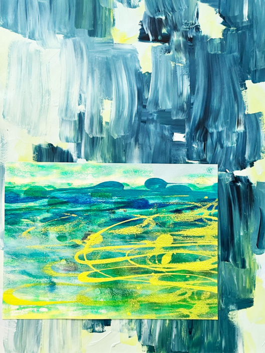 „o.T.“ 2022 | Größe: 29,7 x 42 cm | Technik: Acryl auf Papier „o.T.“ 2022 | Größe: 29,7 x 42 cm | Technik: Acryl auf Papier