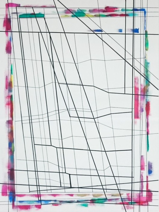 „Ausschnitte“ 2019 | Größe: 61 x 91 cm | Technik: Acryl auf Papier „Ausschnitte“ 2019 | Größe: 61 x 91 cm | Technik: Acryl auf Papier
